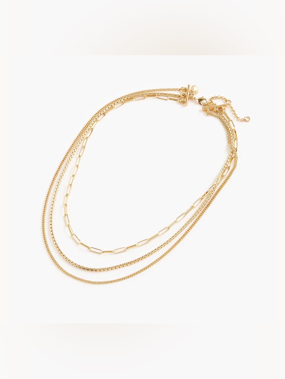 J. Crew Gold-Tone Layered Chain Necklace